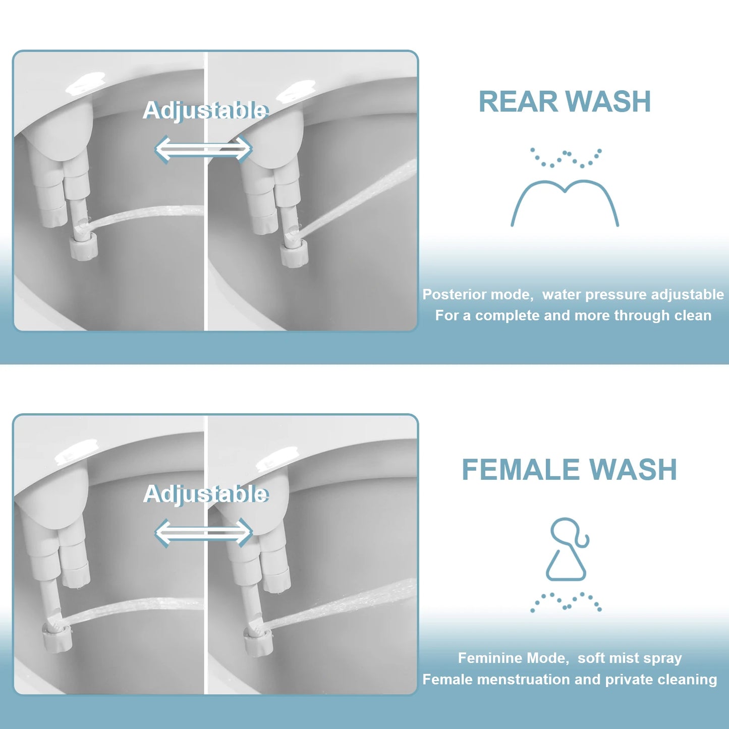 Dingleberry Bidet Ultra-Slim Toilet Seat Attachment